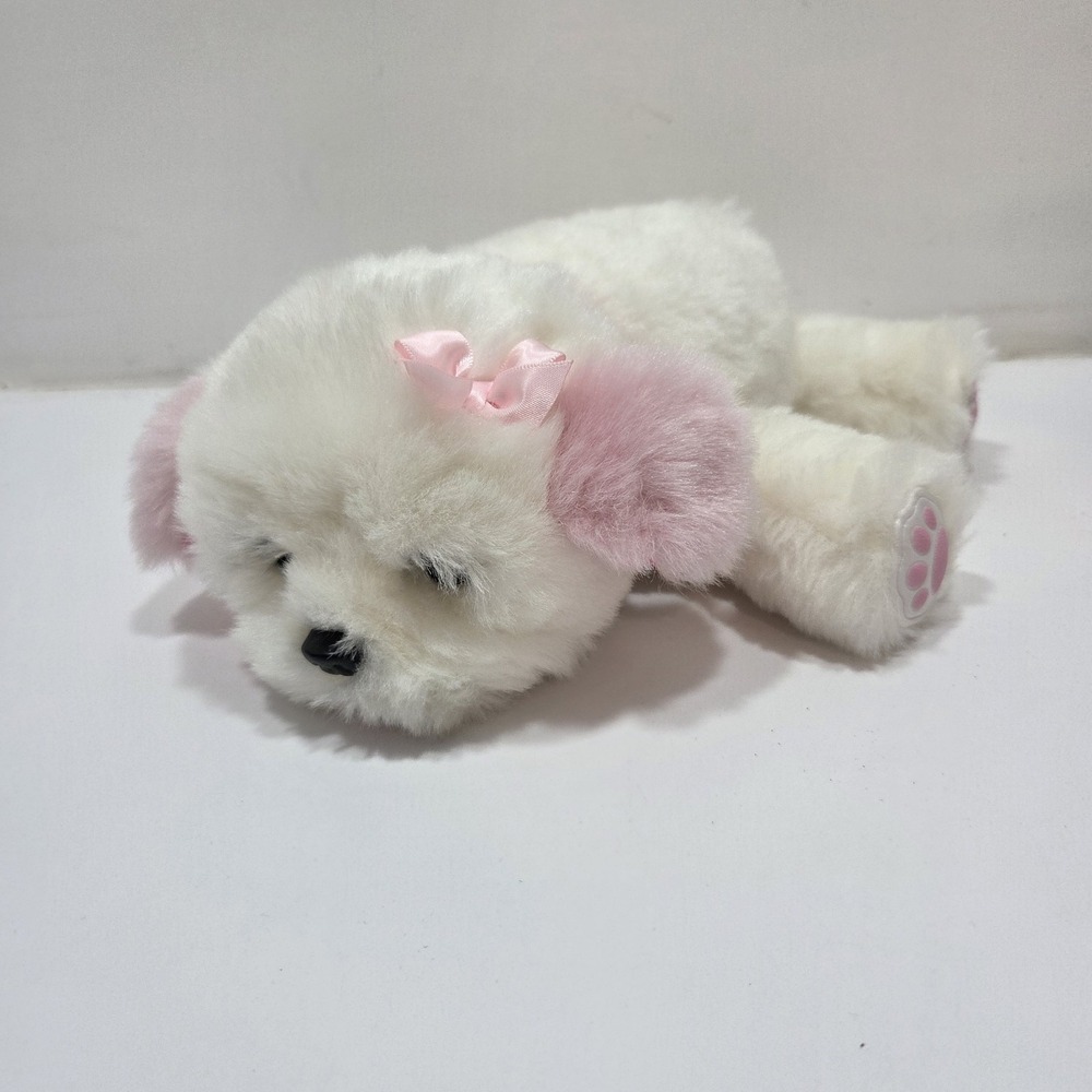 Little live pets My Dream Puppy white dog interactive plush 10" tiara